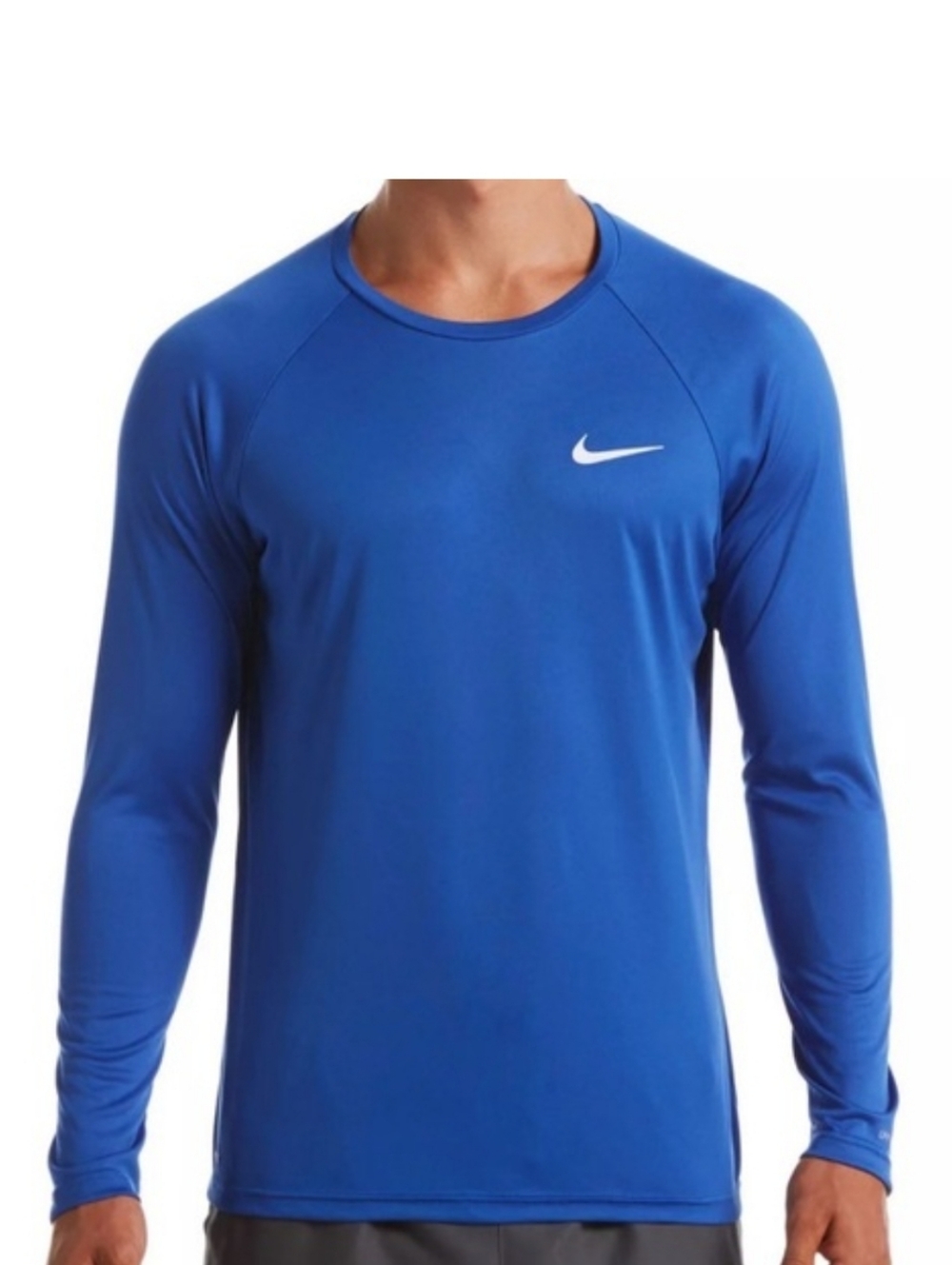 Nike Pro Combat Drifit Men's Bright Blue Long-Sleeve Size Large